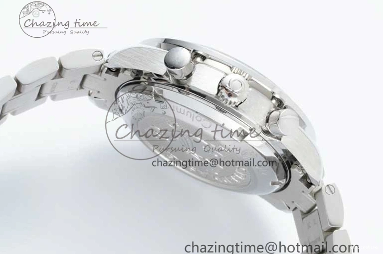 1222 UrbanChic Speedmaster Racing Master SS HKF Best Edition Blue Black Dial on SS Bracelet A 7808